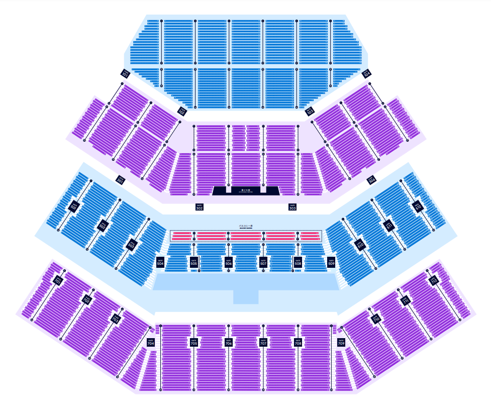 Kアリーナ横浜座席表