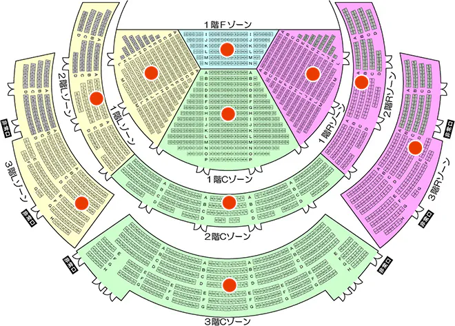 仙台サンプラザ ホール 座席表